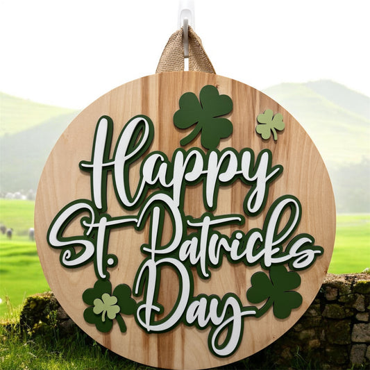 Door Hanger - Happy St. Patricks Day (green)