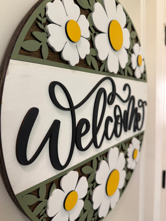 Door Hanger - Welcome Daisy