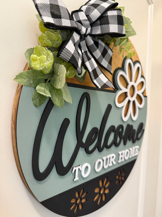 Door Hanger - Welcome To Our Home
