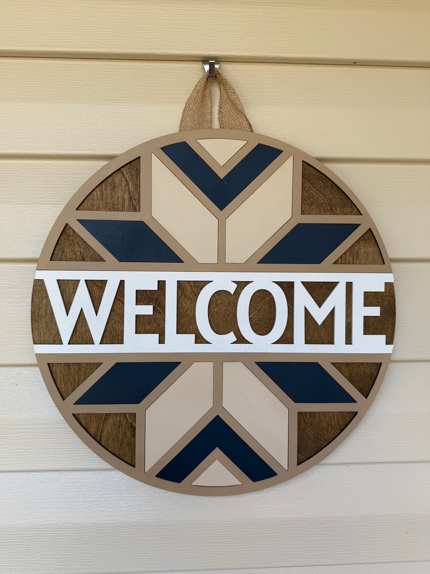 Door Hanger - Modern Meadow Welcome