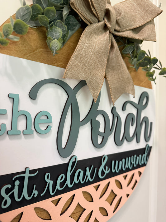 Door Hanger - Cozy Porch