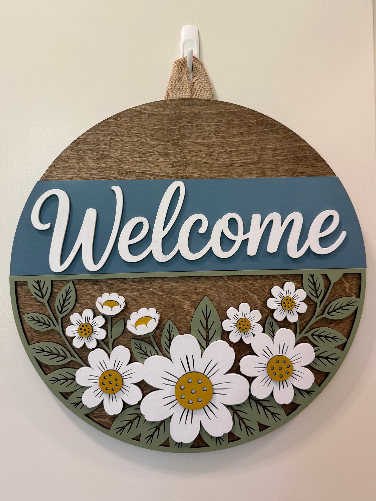 Door Hanger - Blooming Daisy Welcome