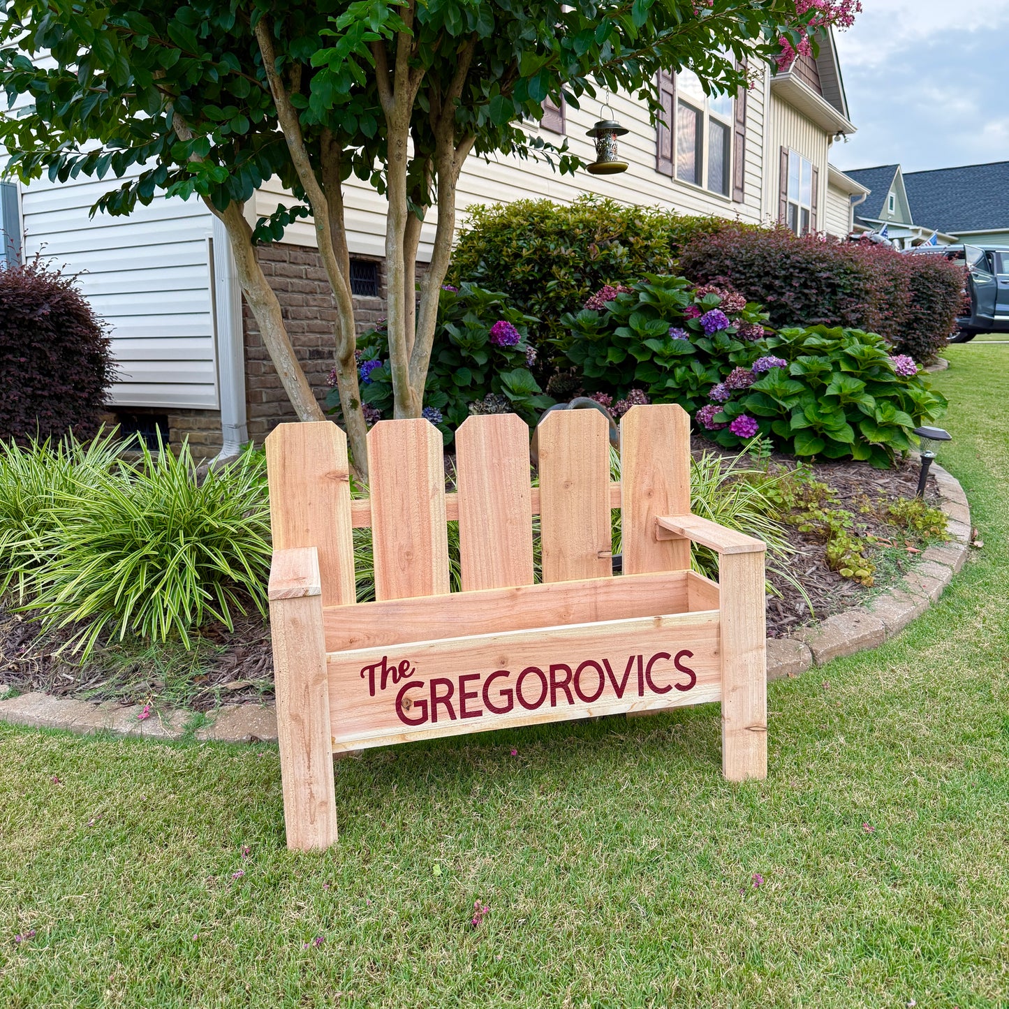 Cedar Bench Planter