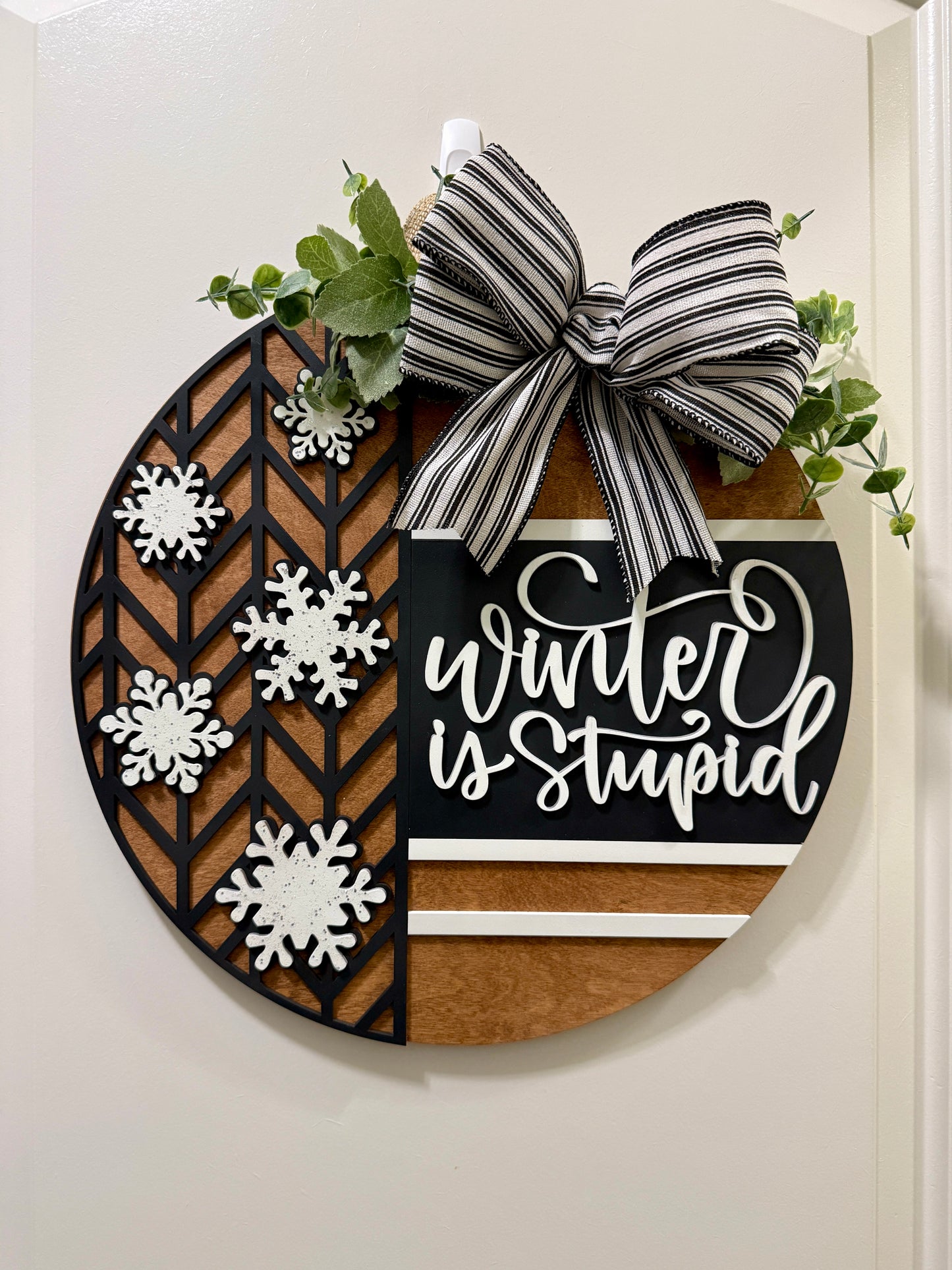 Door Hanger - Winter Is Stupid