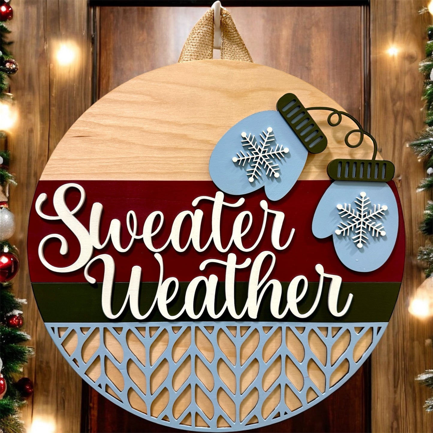 Door Hanger - Sweater Weather