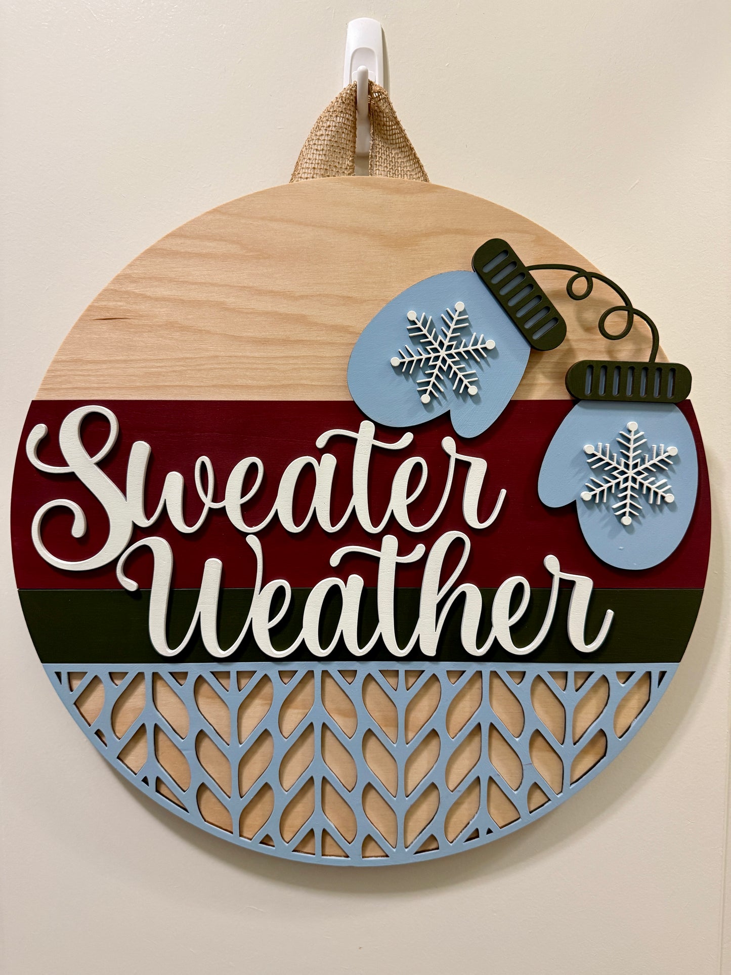 Door Hanger - Sweater Weather