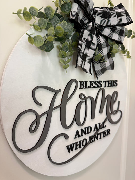 Door Hanger - Bless This Home