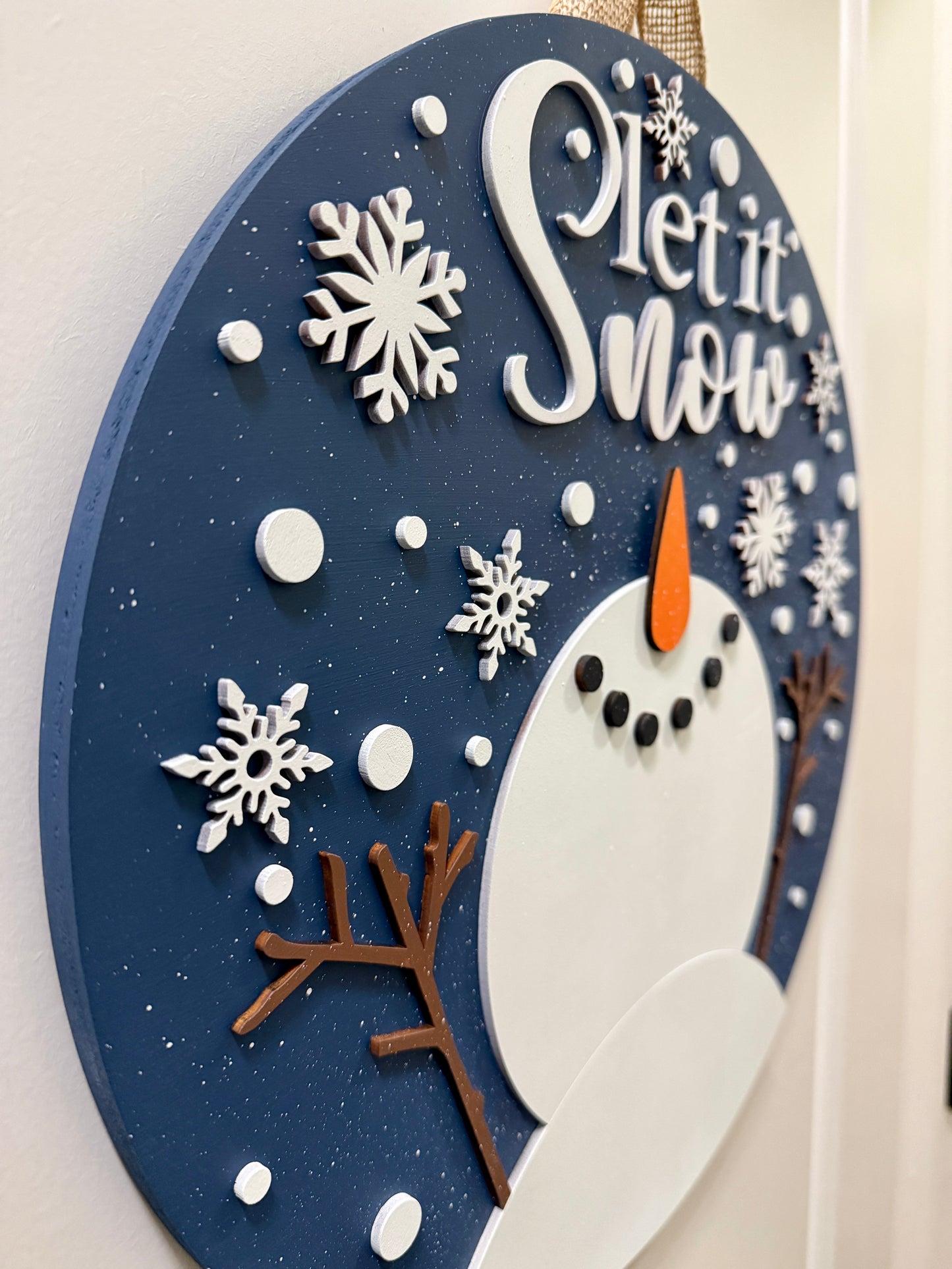 Door Hanger - Let It Snow