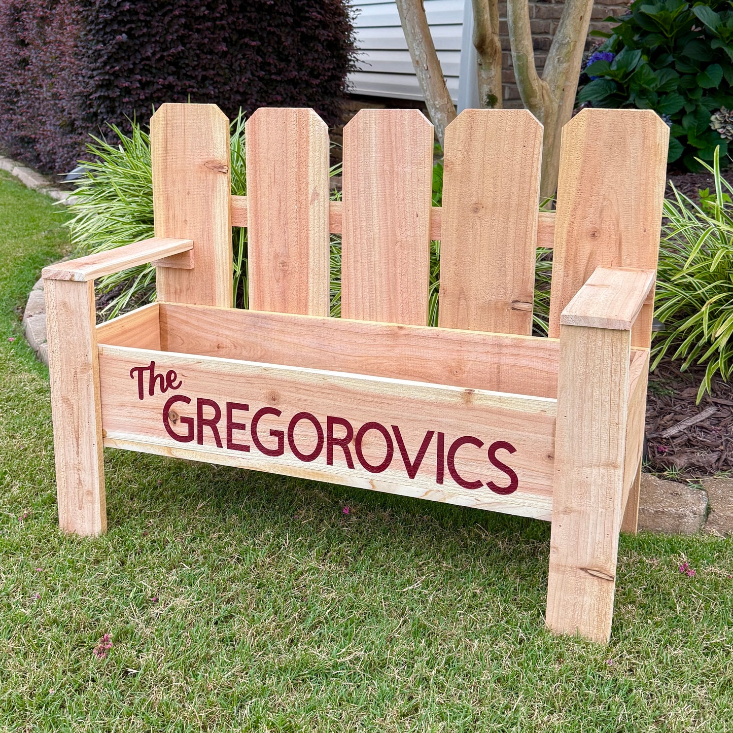 Cedar Bench Planter