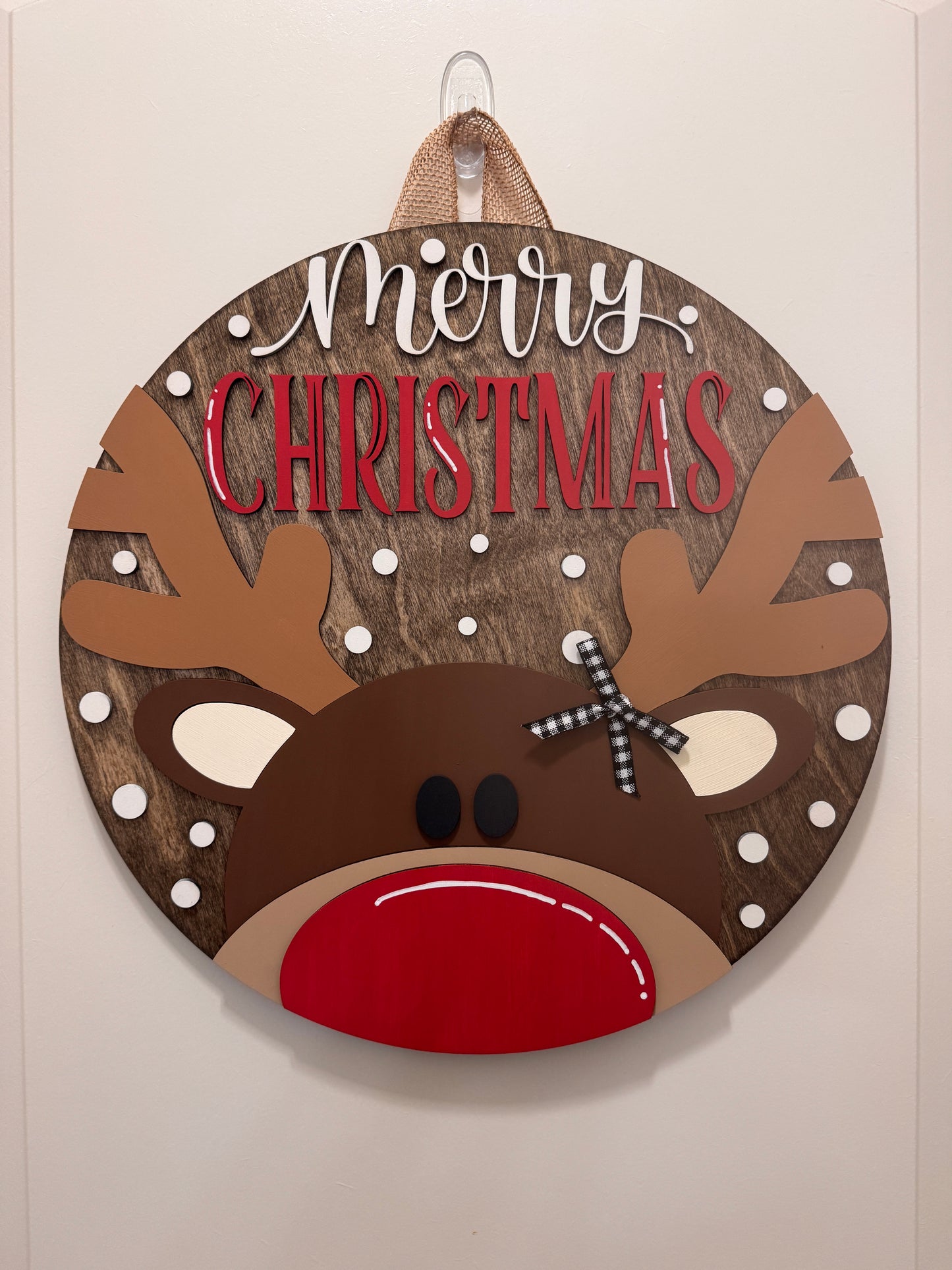 Door Hanger - Rudolph
