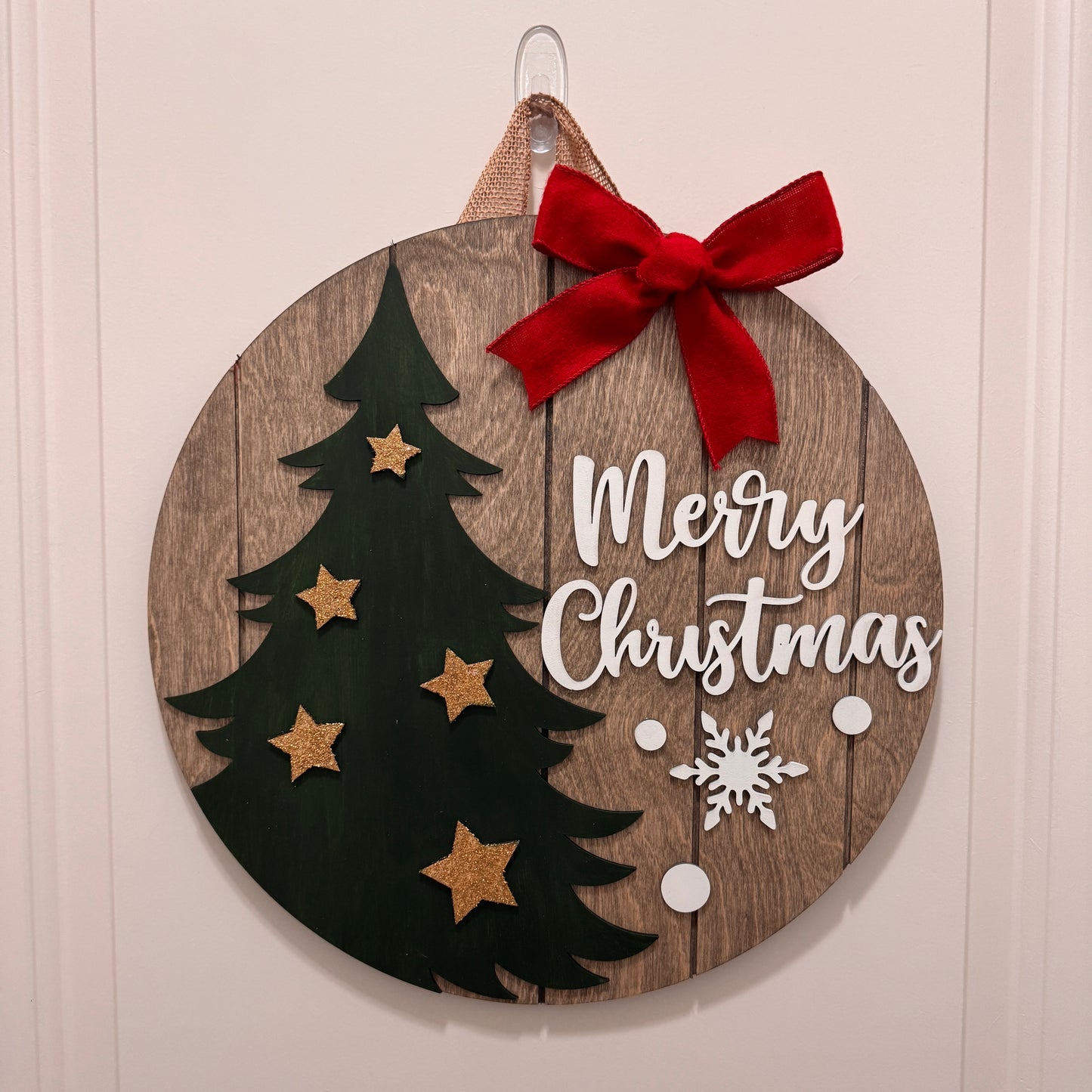 Door Hanger - Rustic Merry Christmas