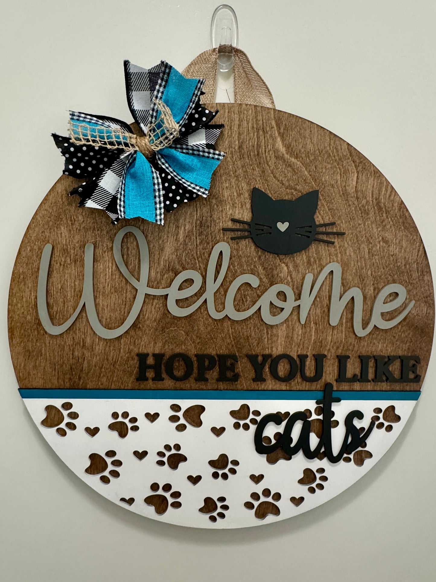 Door Hanger - Hope You Like Cats