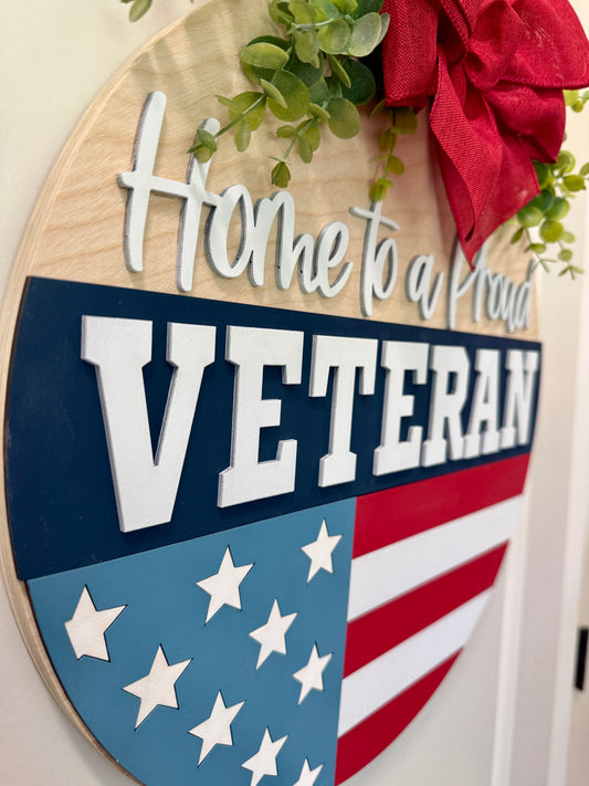 Door Hanger - Proud Veteran