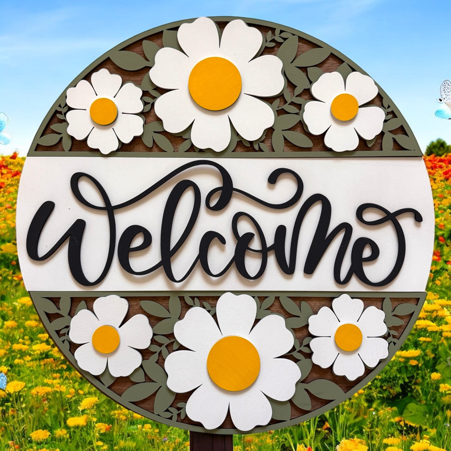Door Hanger - Welcome Daisy