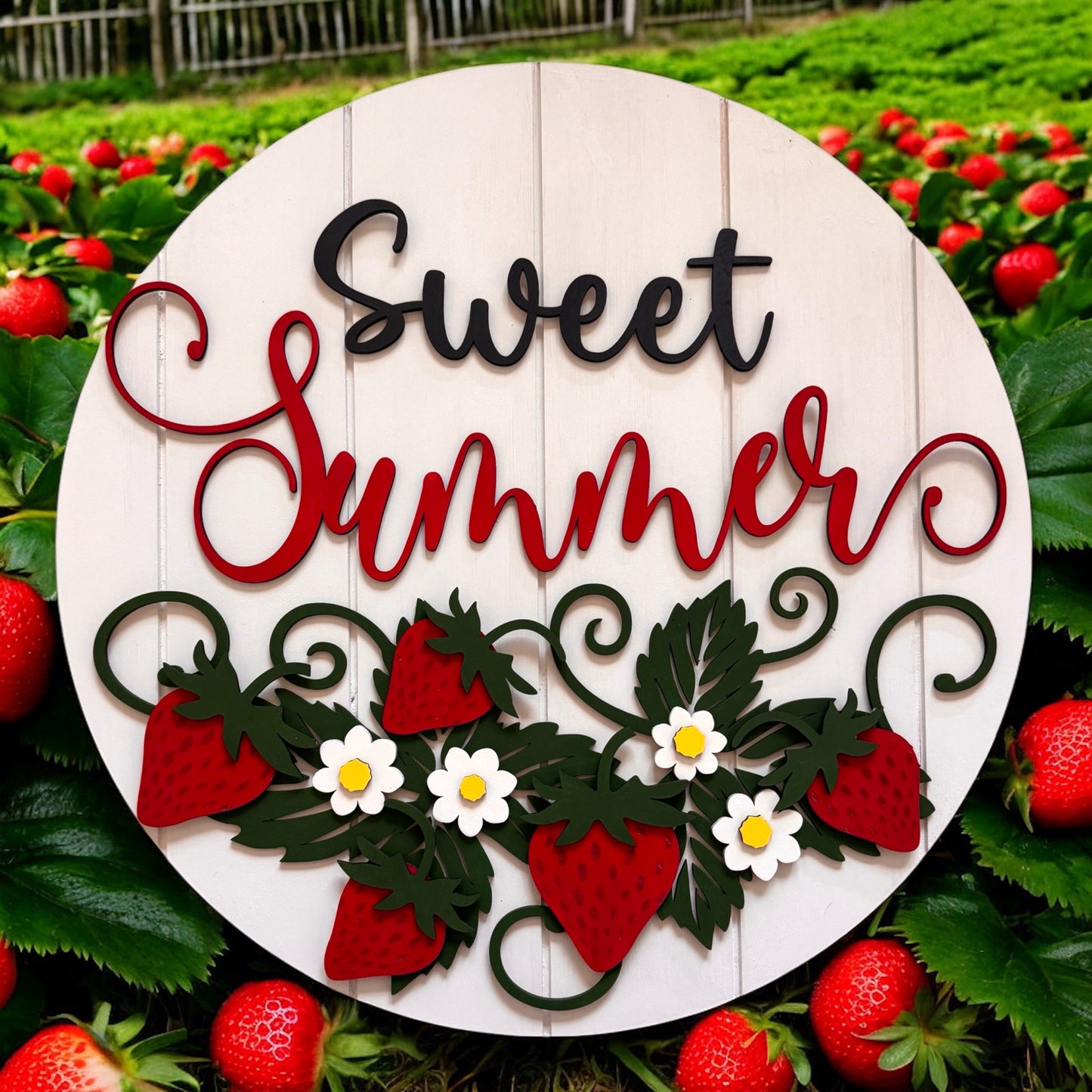 Door Hanger - Strawberry Summer