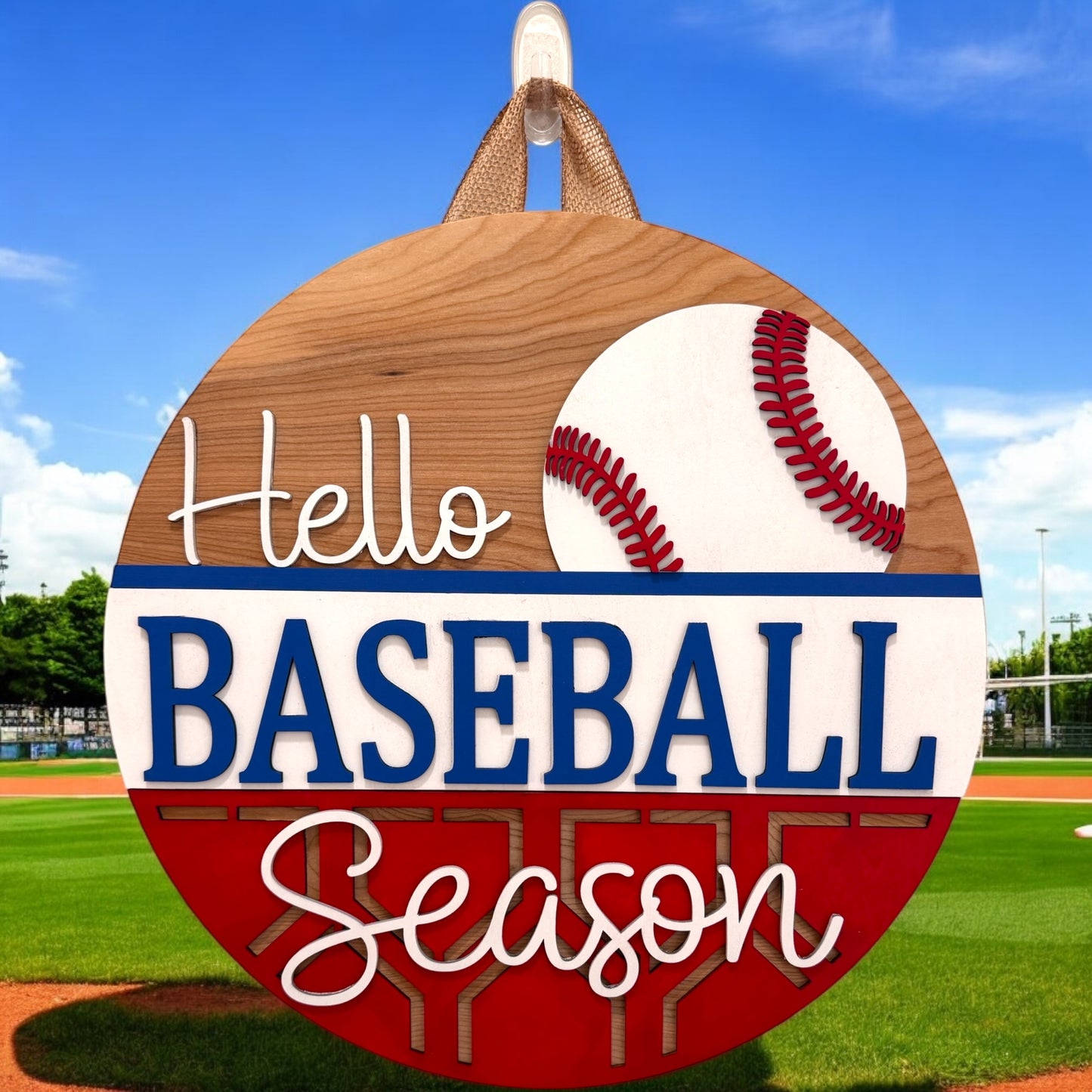 Door Hanger - Hello Baseball