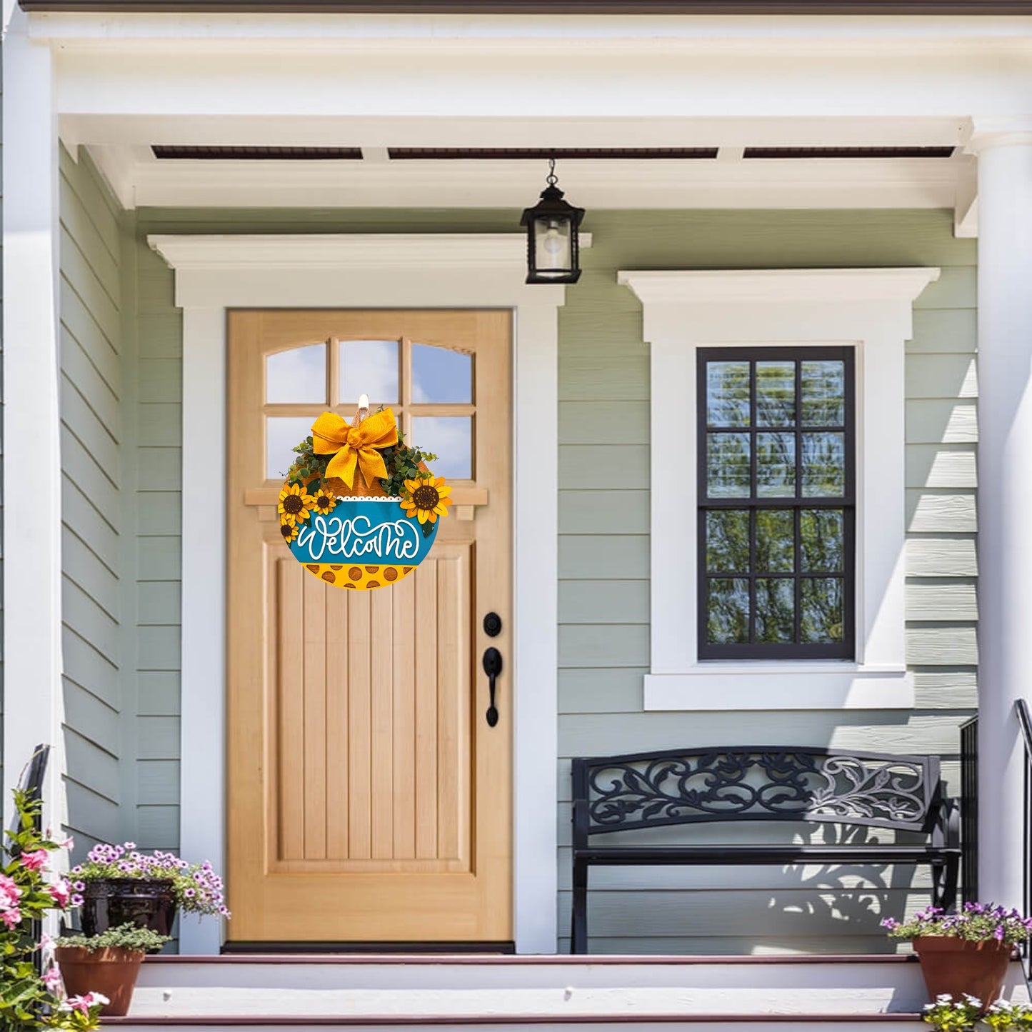 Door Hanger - Welcome Sunflower