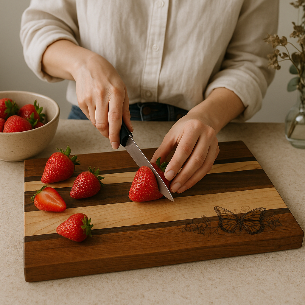 Butterfly & Blooms - Cutting Board