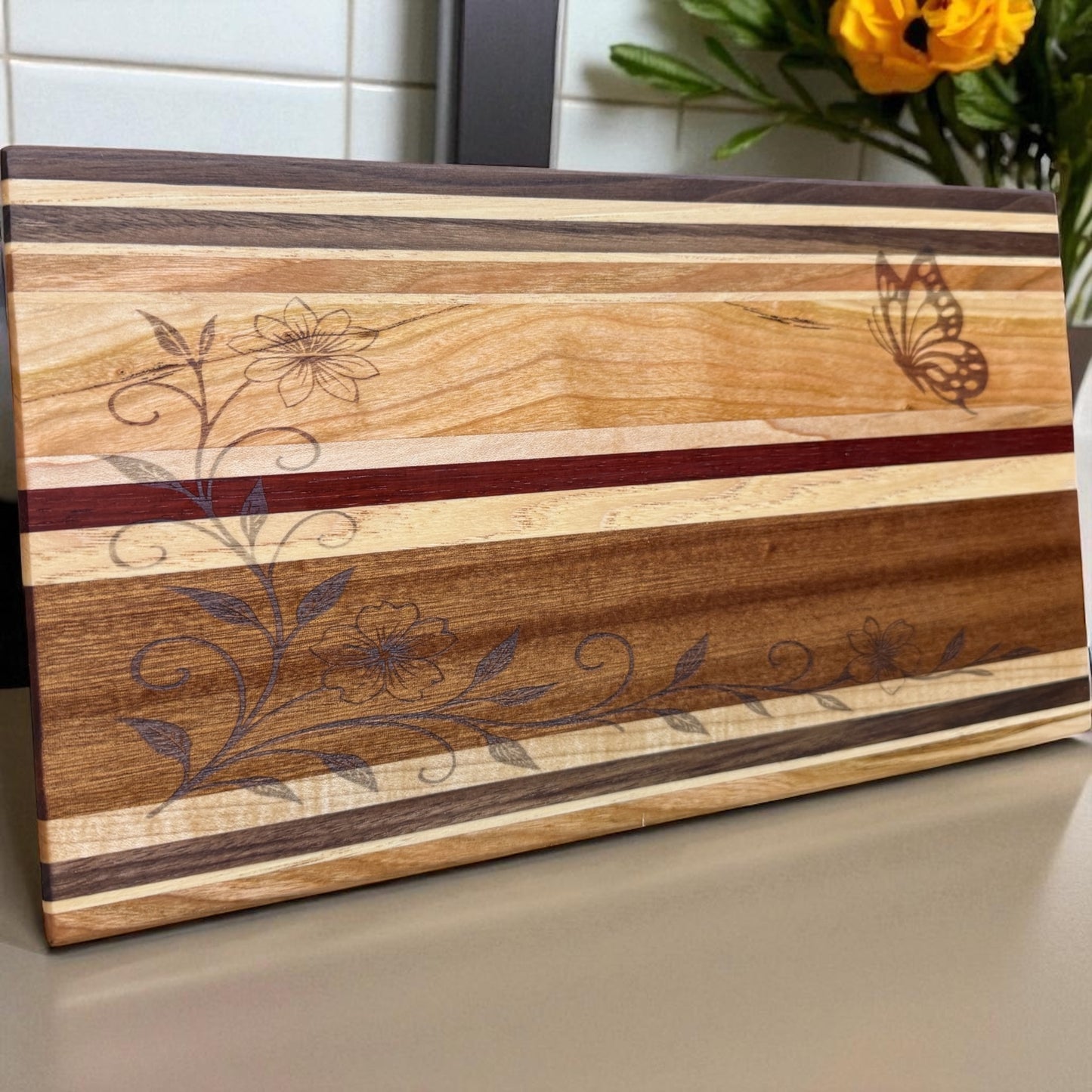 “Butterfly Kisses” Cutting Board