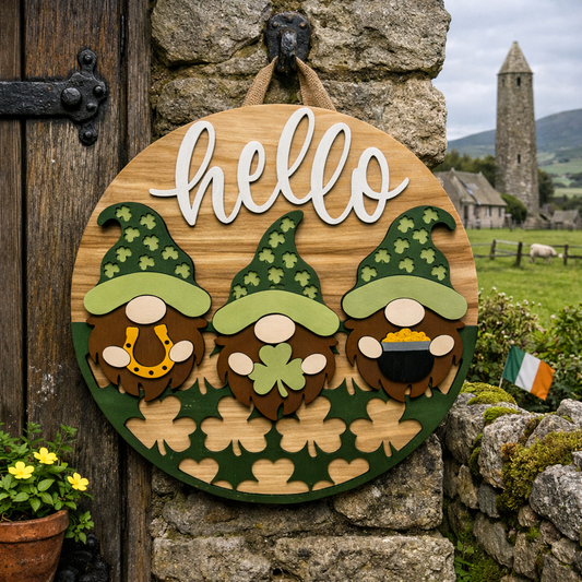 Door Hanger - Lucky Gnomes