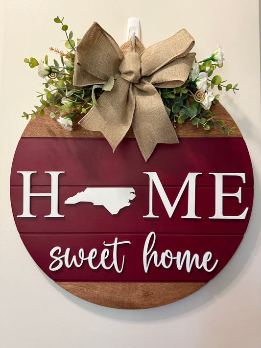 Door Hanger - Carolina Home Sweet Home