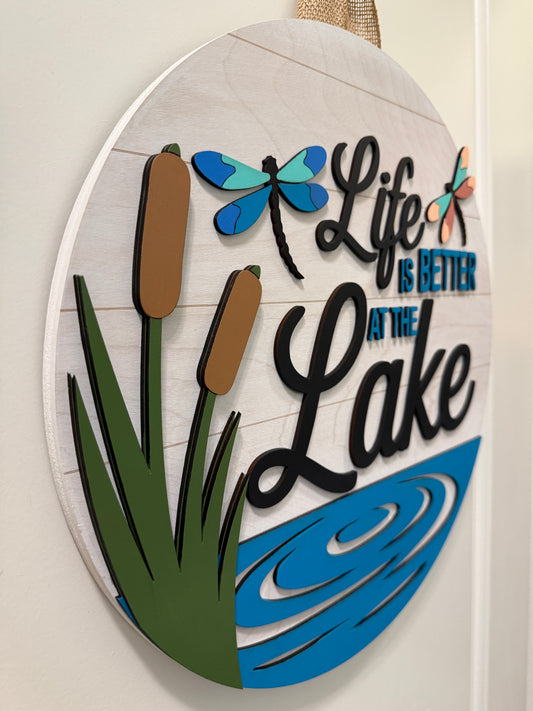 Door Hanger - Life Is Better At The Lake