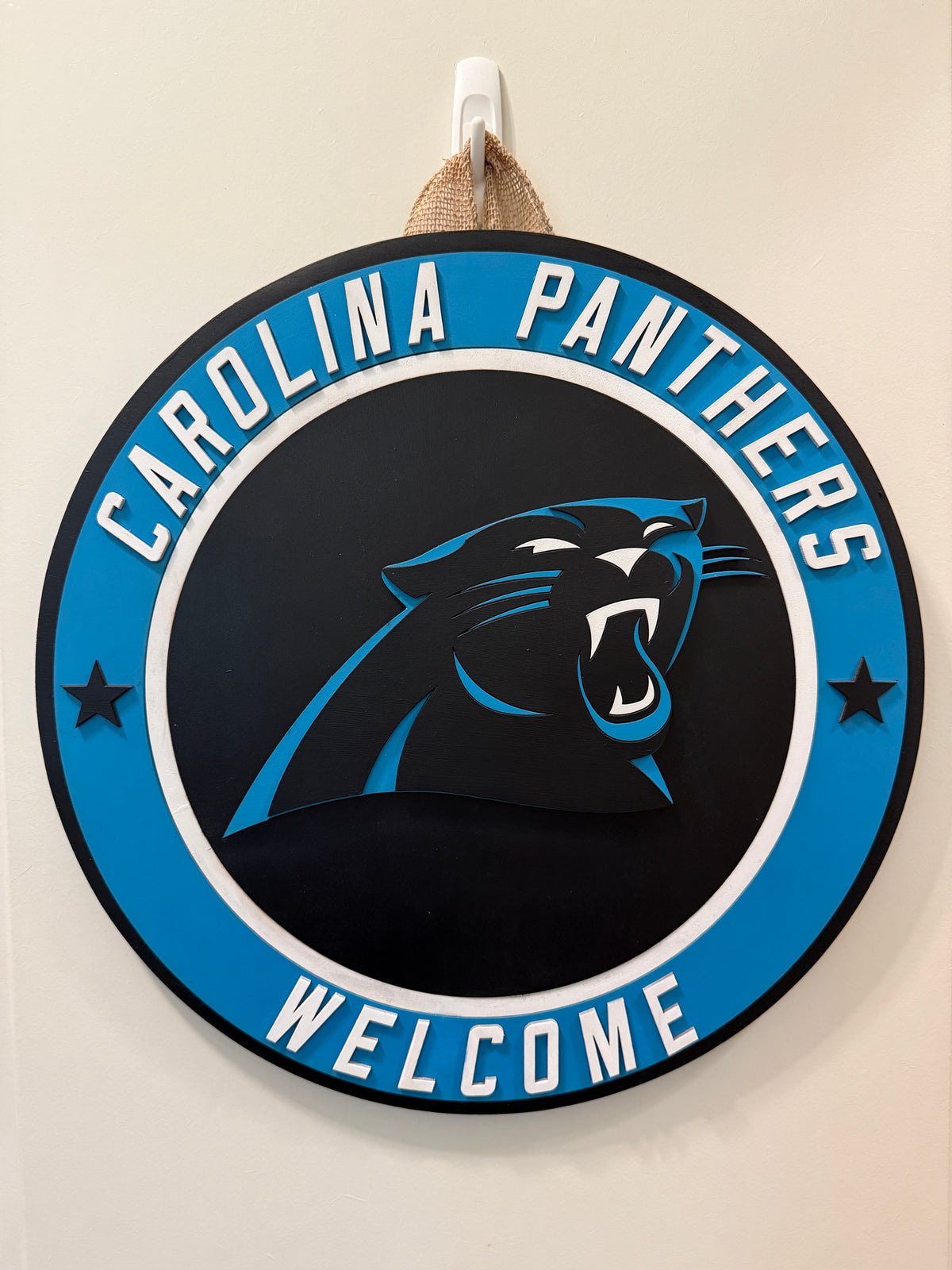 Door Hanger - Carolina Panthers