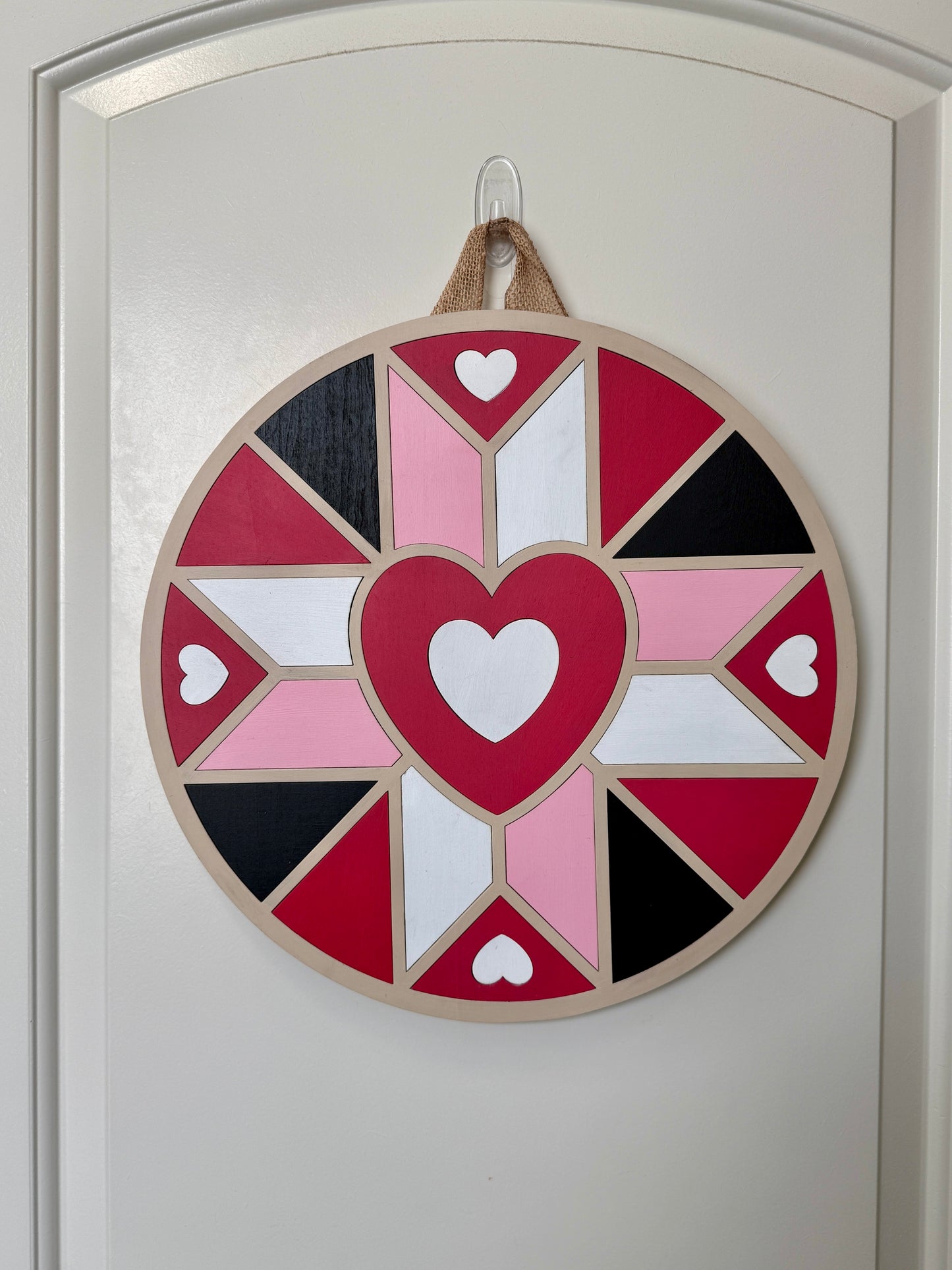 Door Hanger - Valentine's Barn Quilt