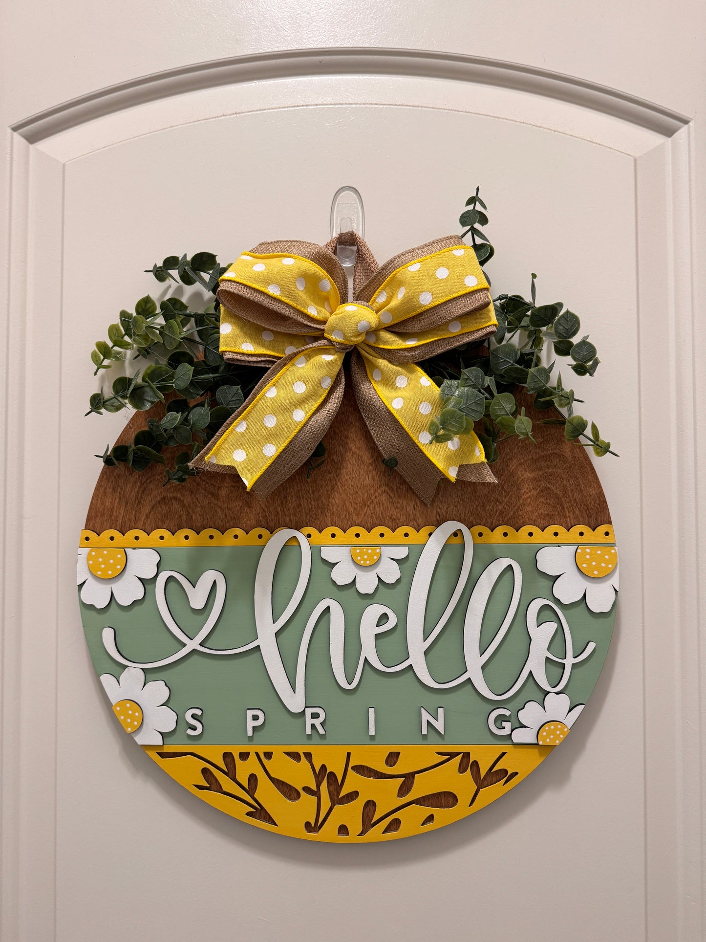 Door Hanger - Hello Spring Daisies