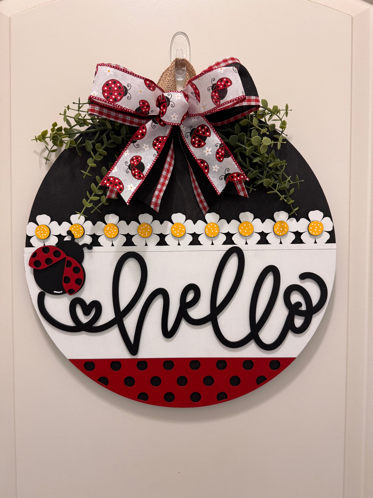 Door Hanger - Hello Ladybug