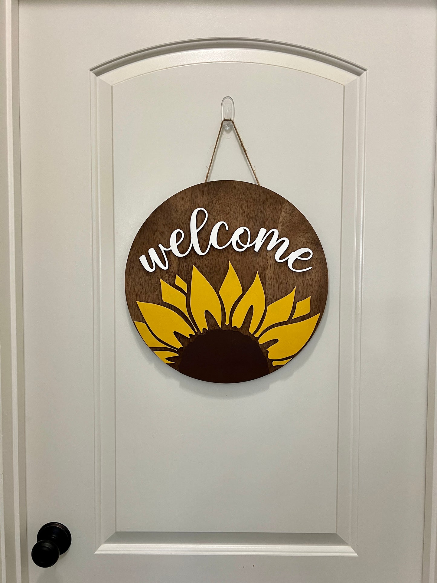Door Hanger - Welcome Sunflower