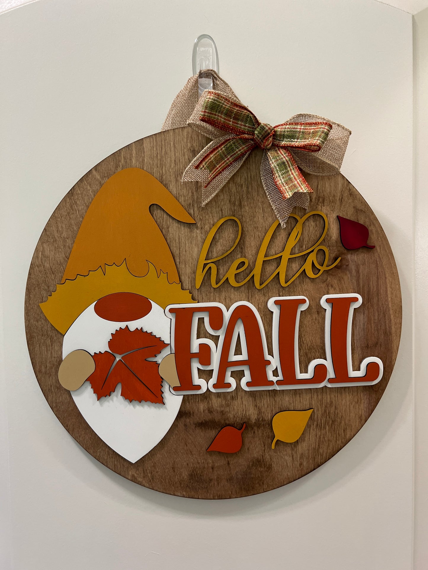 Door Hanger - Hello Fall (Gnome)