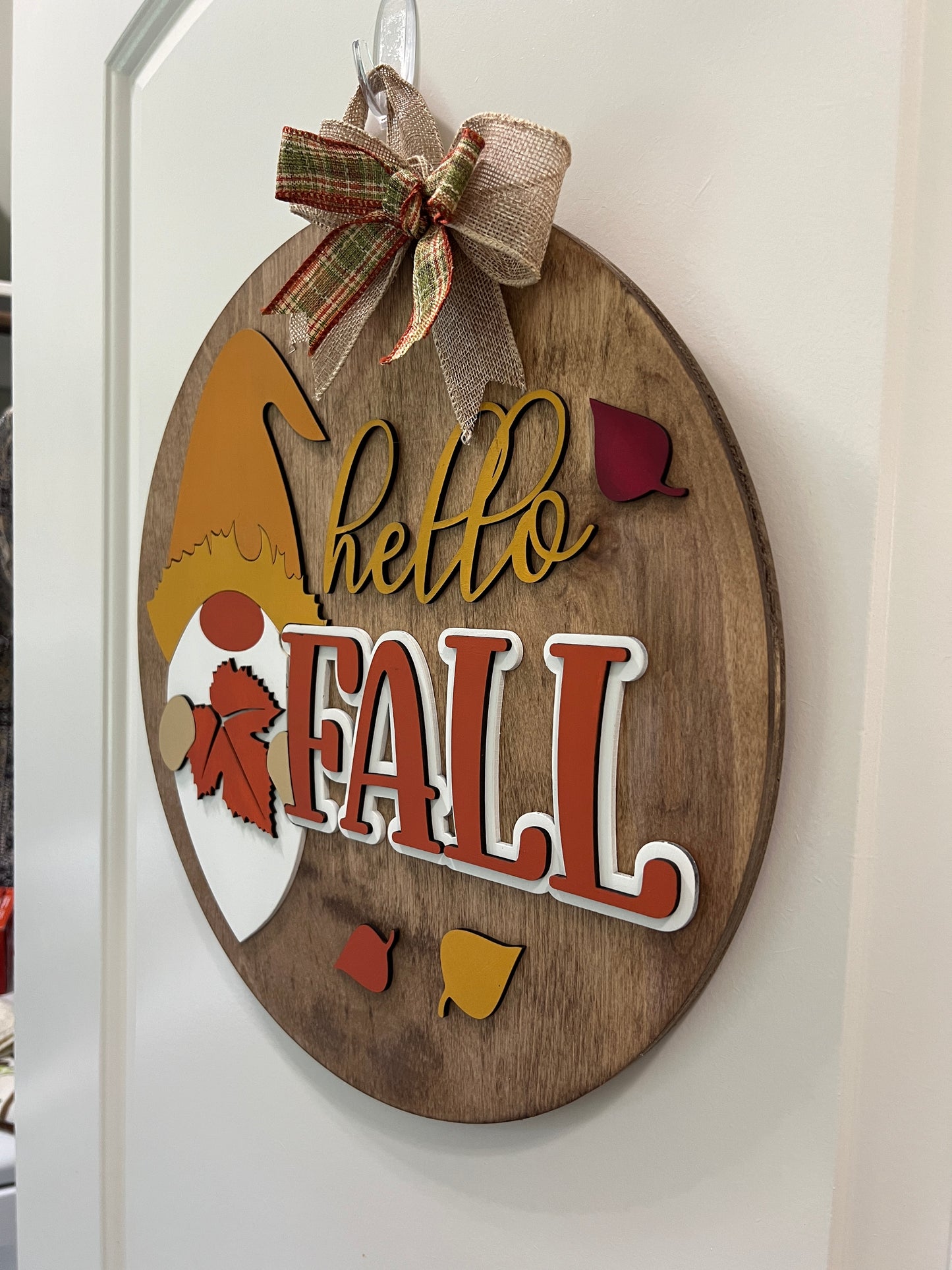 Door Hanger - Hello Fall (Gnome)