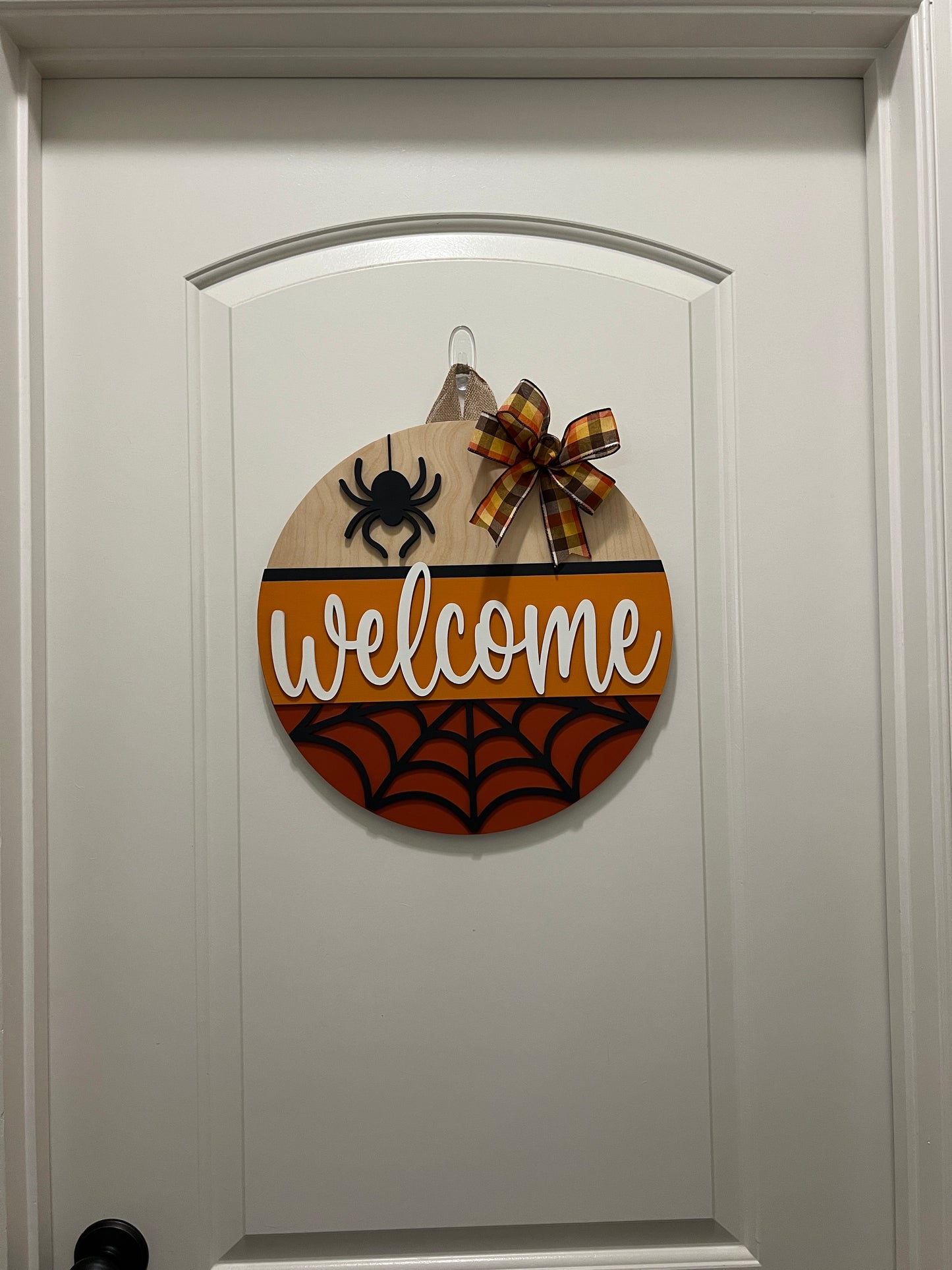 Door Hanger - Welcome (Spider Web)