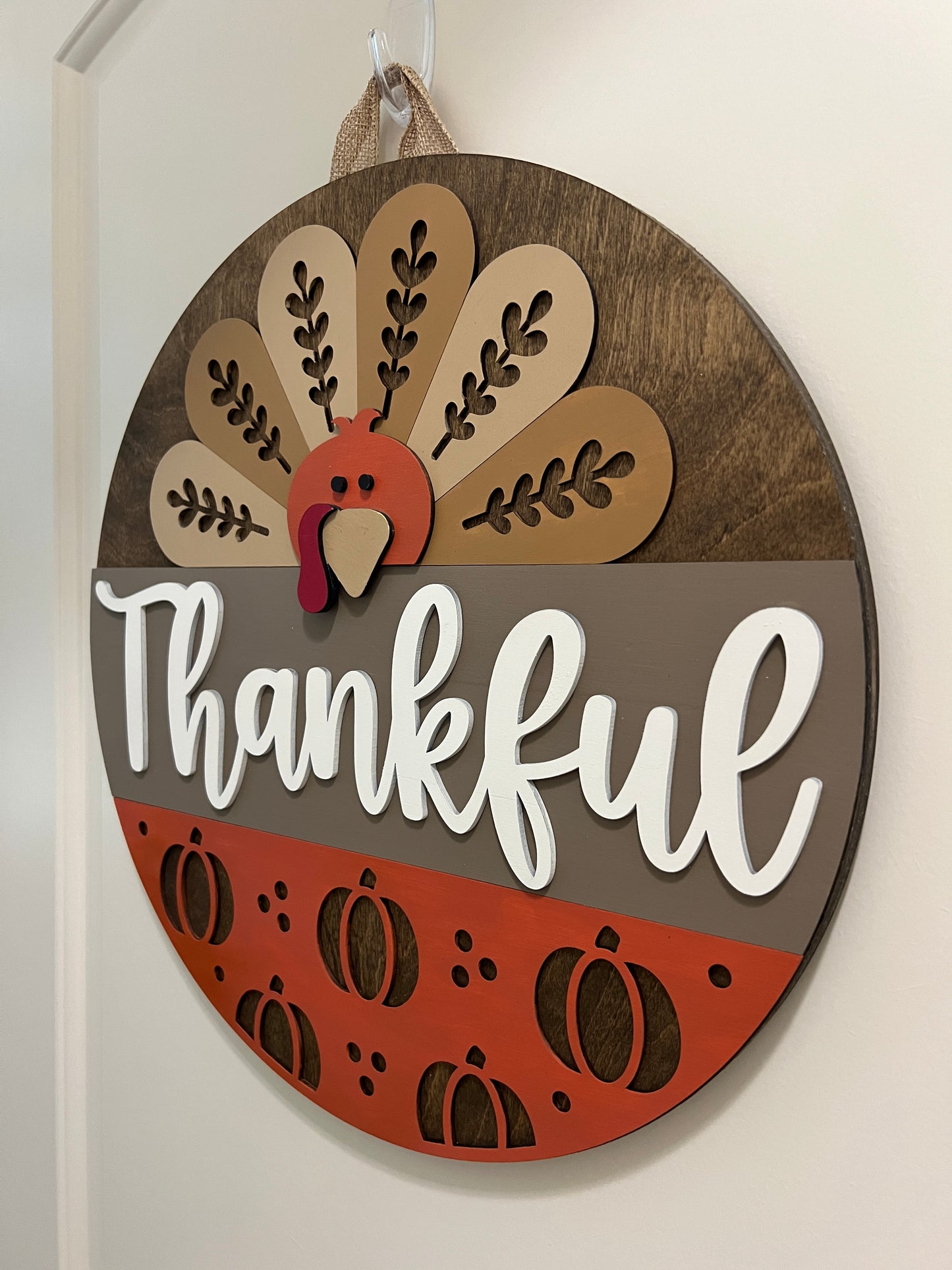 Door Hanger - Thankful Turkey