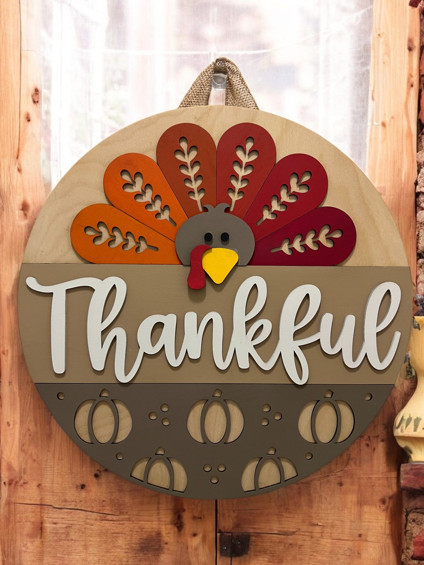 Door Hanger - Thankful Turkey