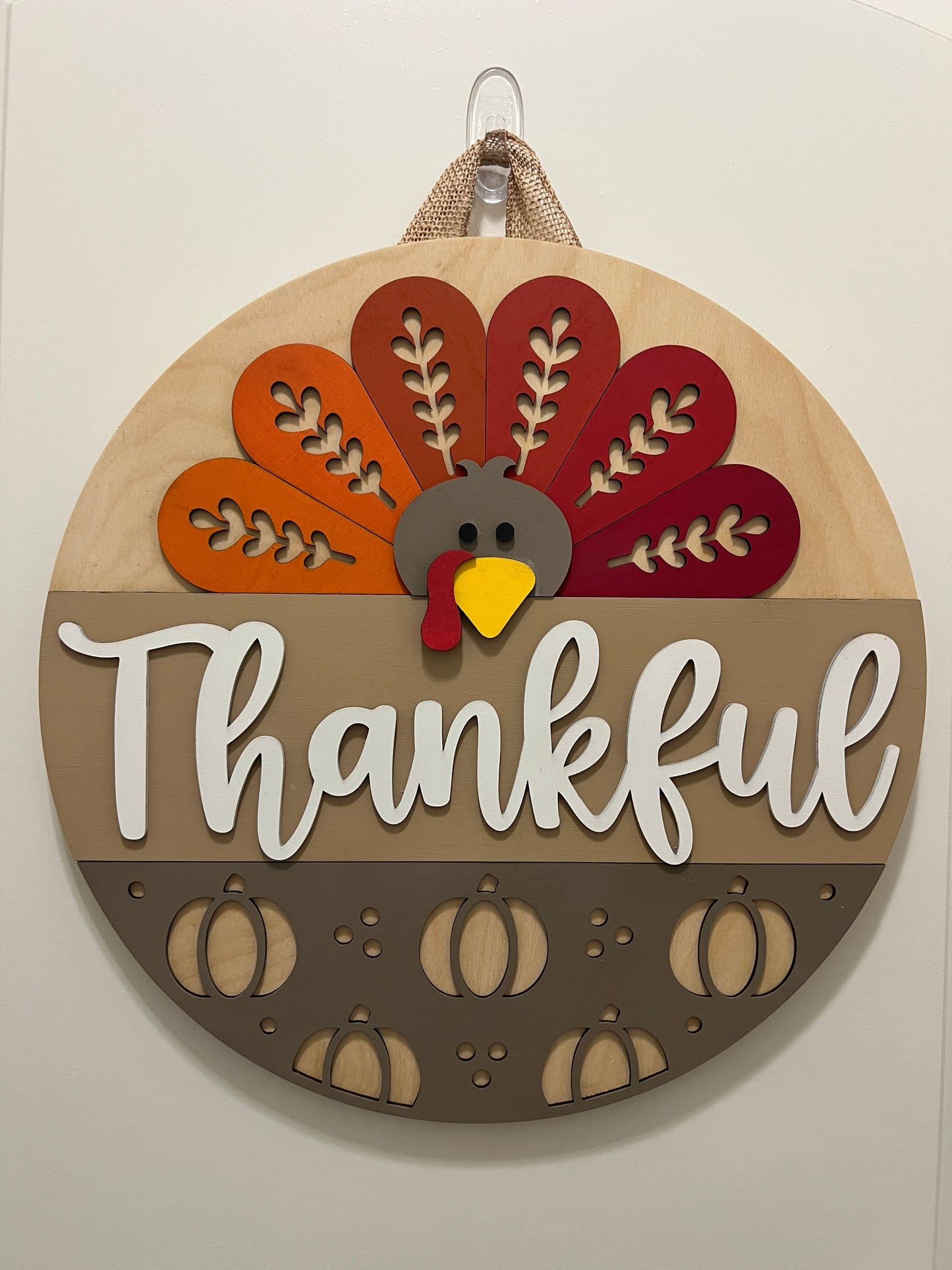 Door Hanger - Thankful Turkey