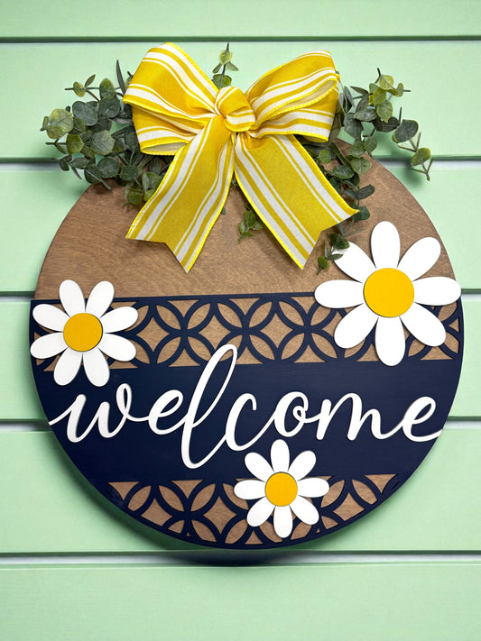 Door Hanger - Welcome Daisy II