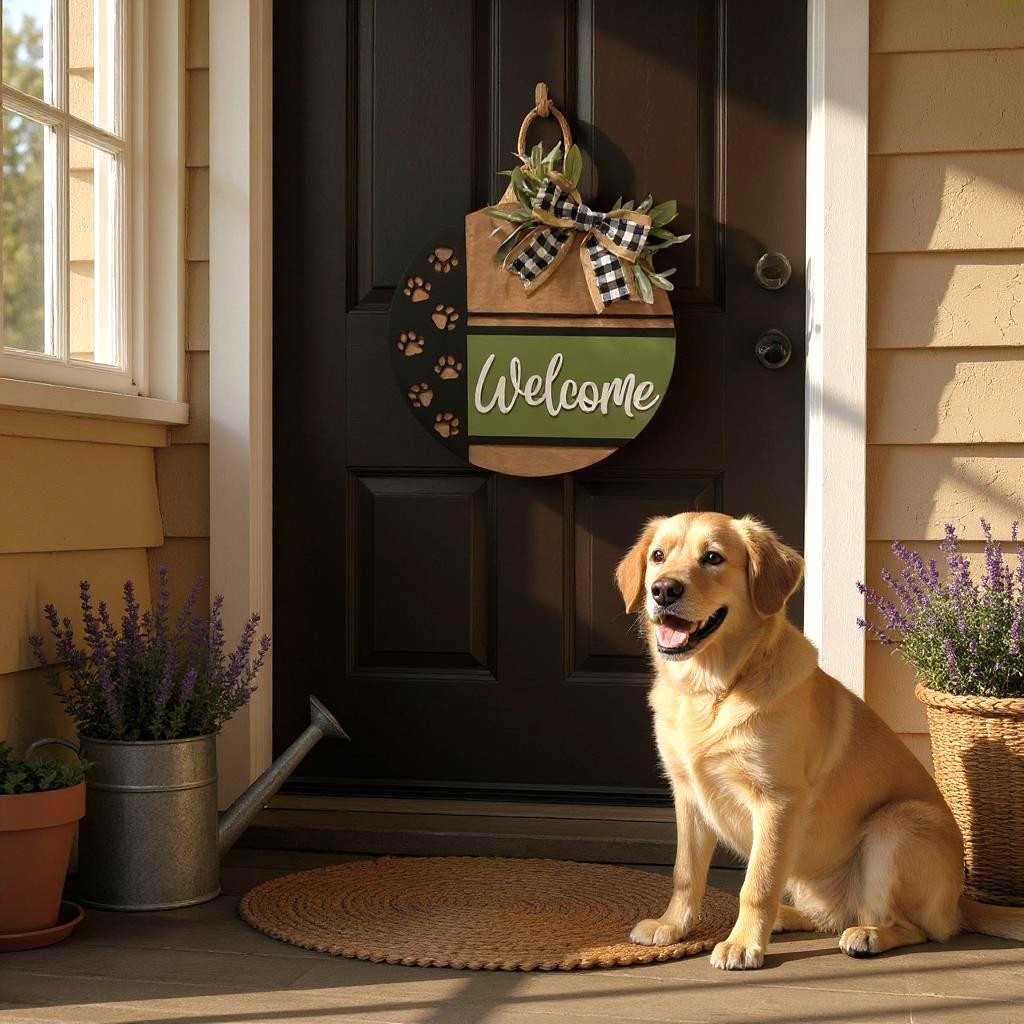 Door Hanger - Welcome Paws