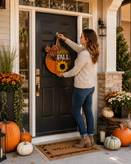 The Best Ways to Hang a Wooden Door Sign (Without Damaging Your Door or Siding)