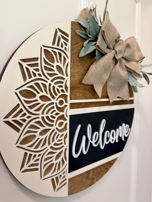 Door Hanger - Mandala Welcome
