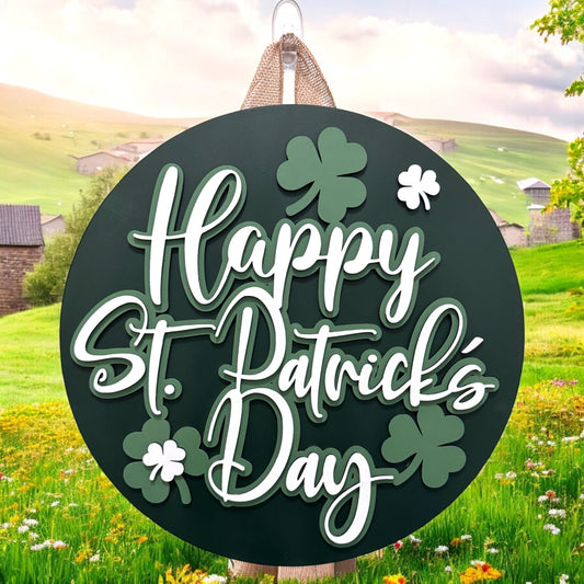 Door Hanger - Happy St. Patricks Day (green)