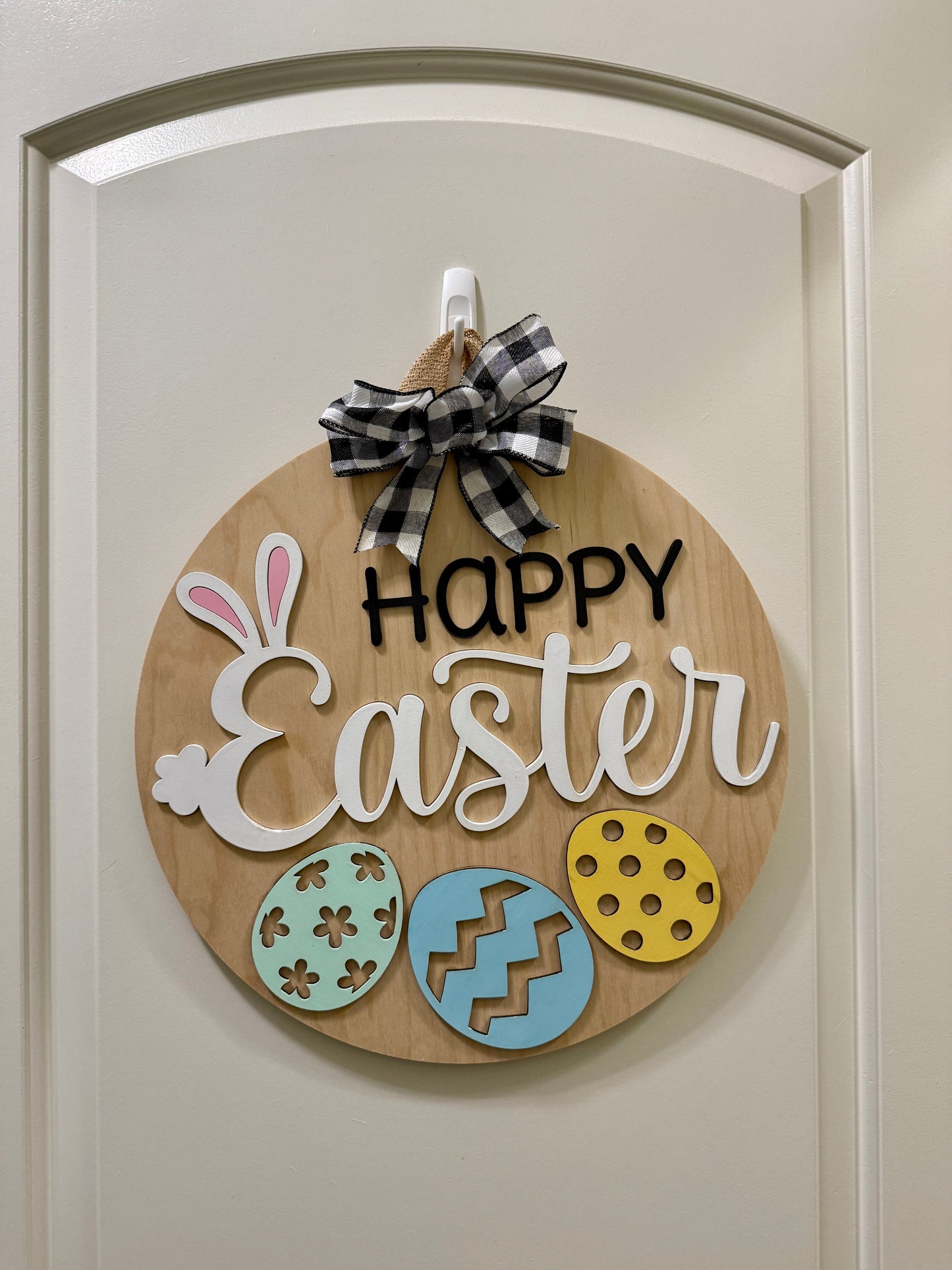 Door Hanger - Happy Easter Eggs