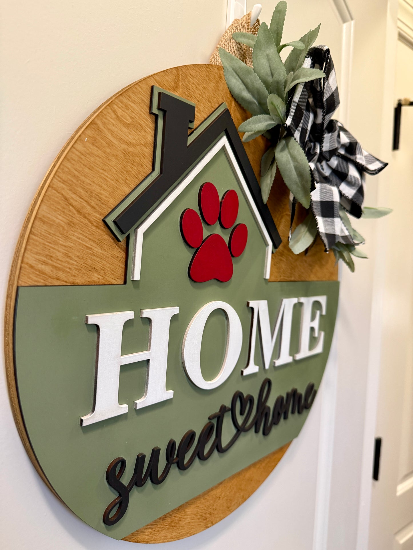 Door Hanger - Home Sweet Paws