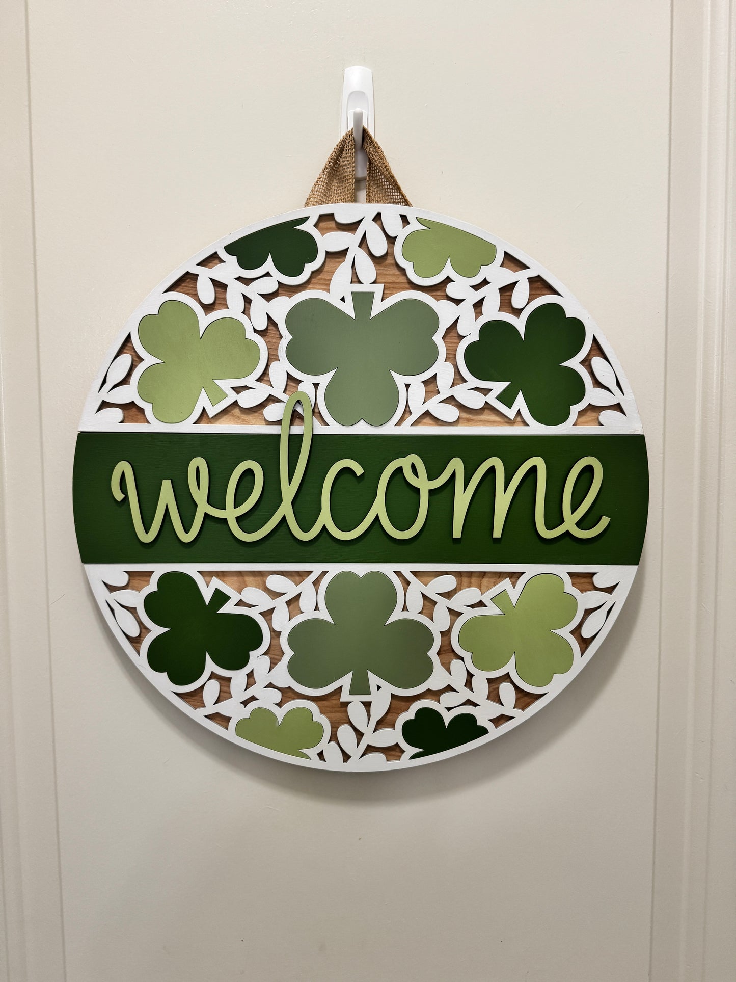 Door Hanger - Shamrock Welcome