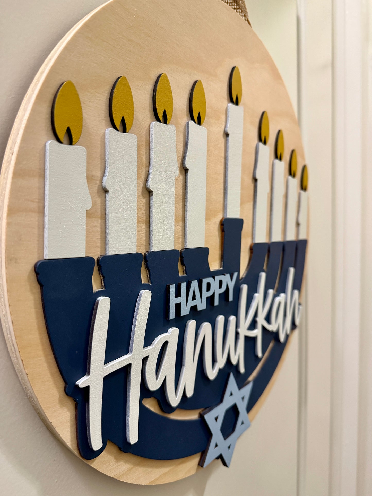 Door Hanger - Happy Hanukkah