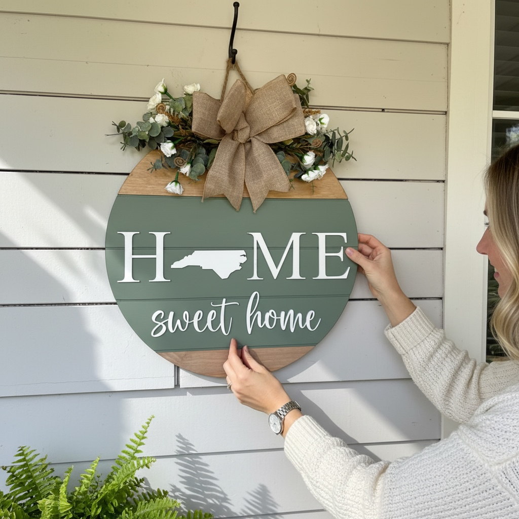 Door Hanger - Carolina Home Sweet Home