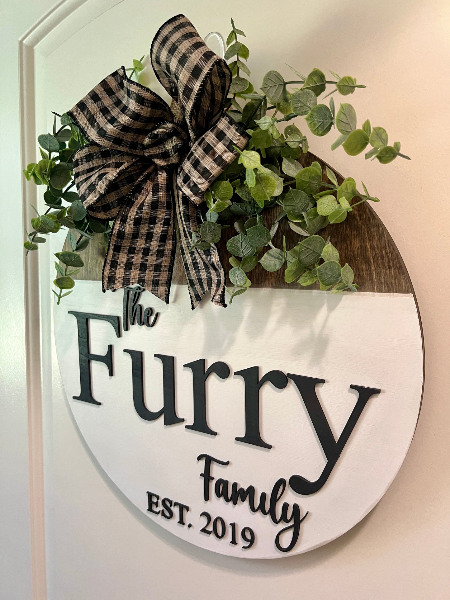 Door Sign - Personalized - Family