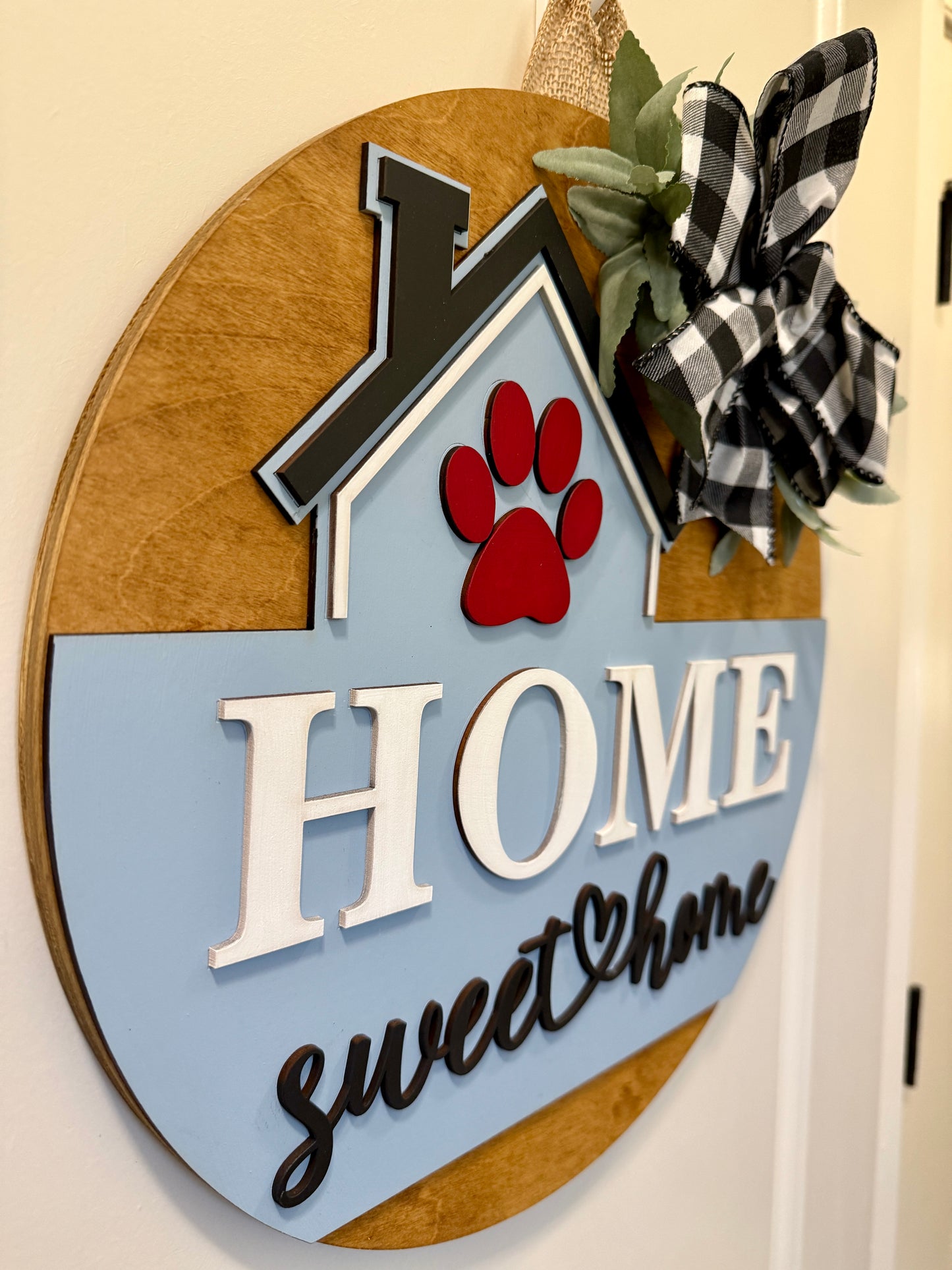 Door Hanger - Home Sweet Paws