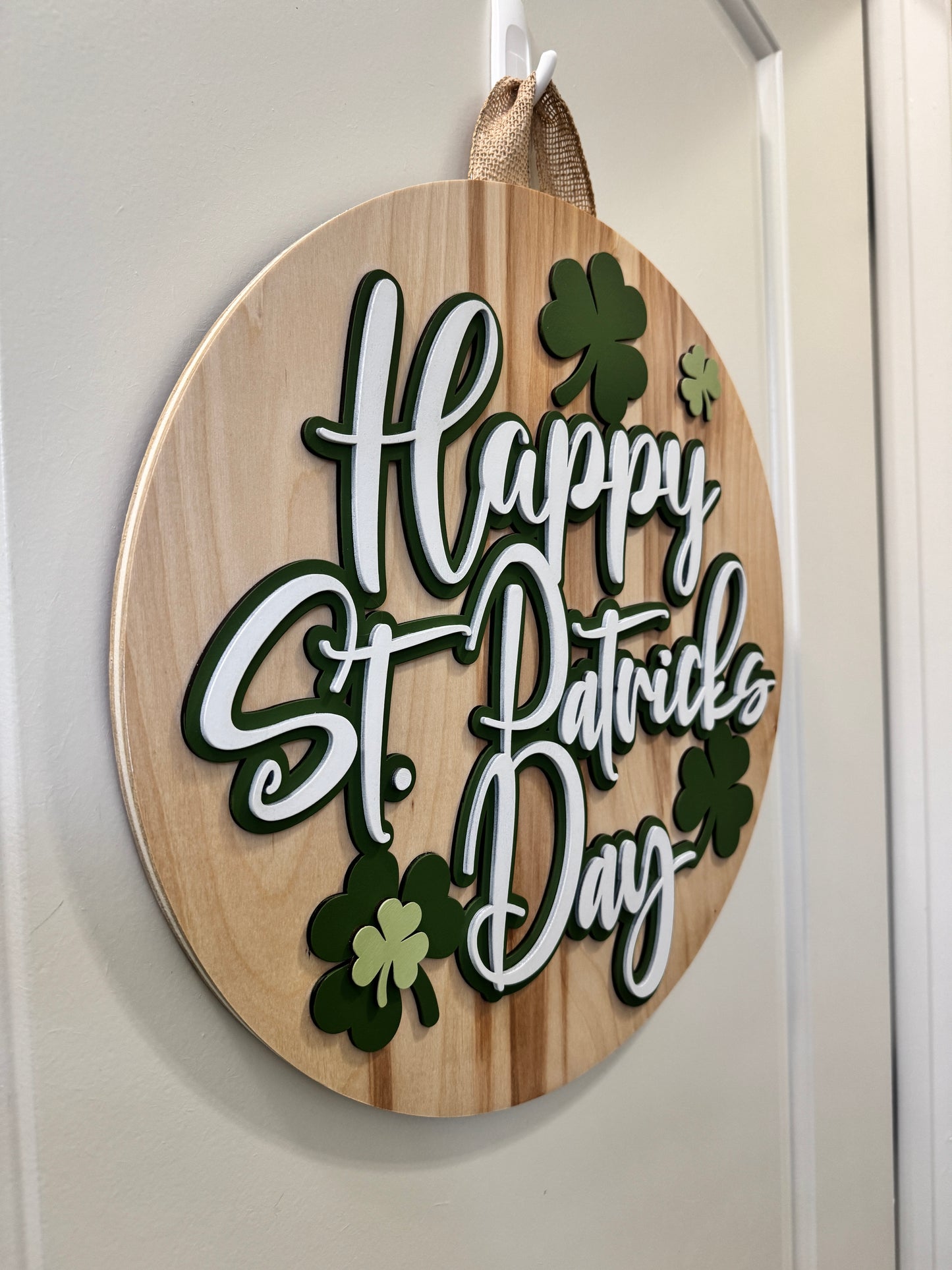 Door Hanger - Happy St. Patricks Day (green)